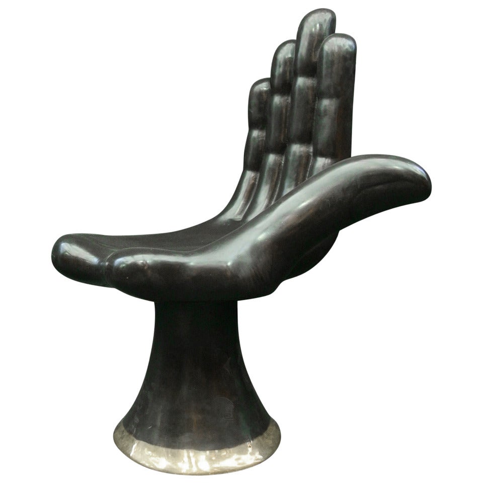 Bronze Pedro Friedeberg Hand Chair (Silla-Mano)