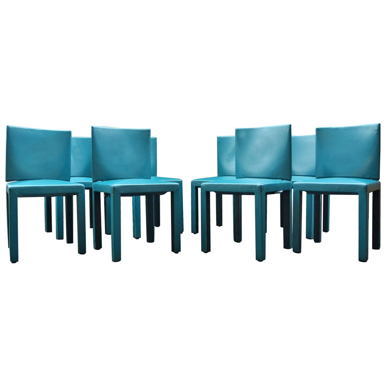 Paolo Piva Set of Dining Chairs For Sale