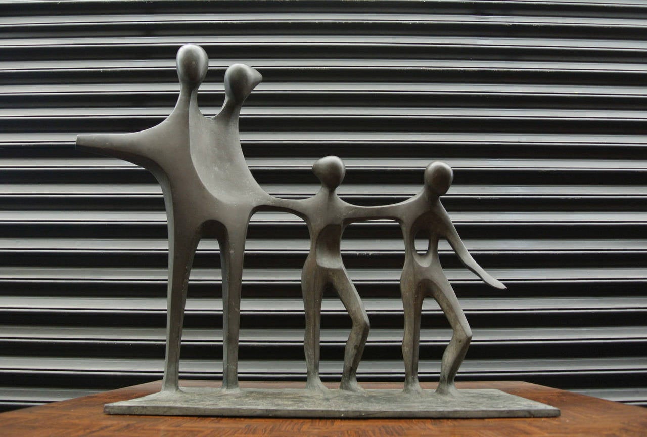 Jorge Alarcon Family Bronze Sculpture