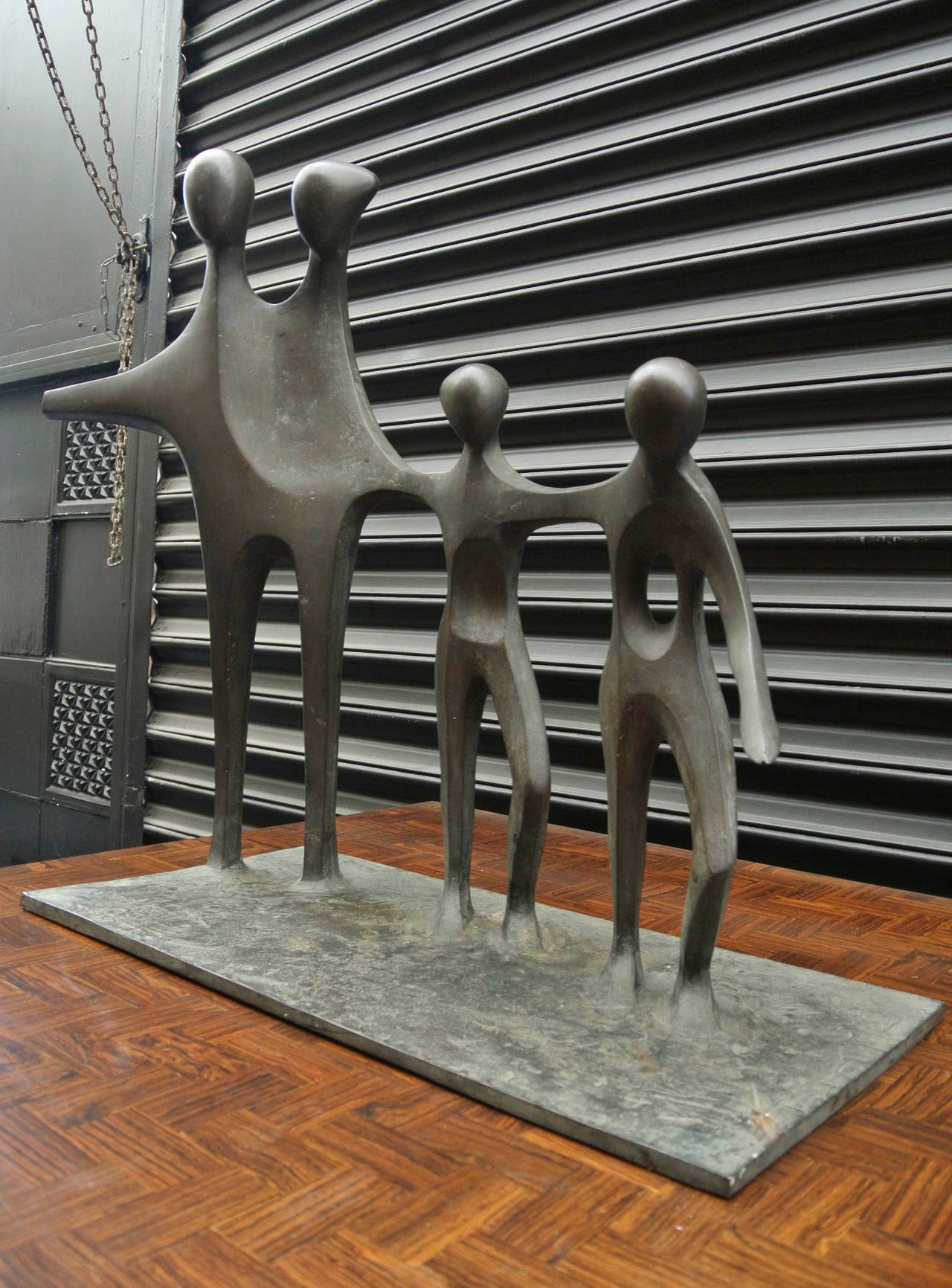 Late 20th Century Jorge Alarcon Family  Bronze Sculpture