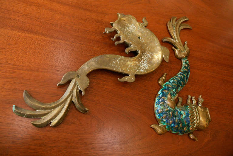 Pepe Mendoza Pair of Koi Fish Sculptures In Good Condition In Mexico, D.F.