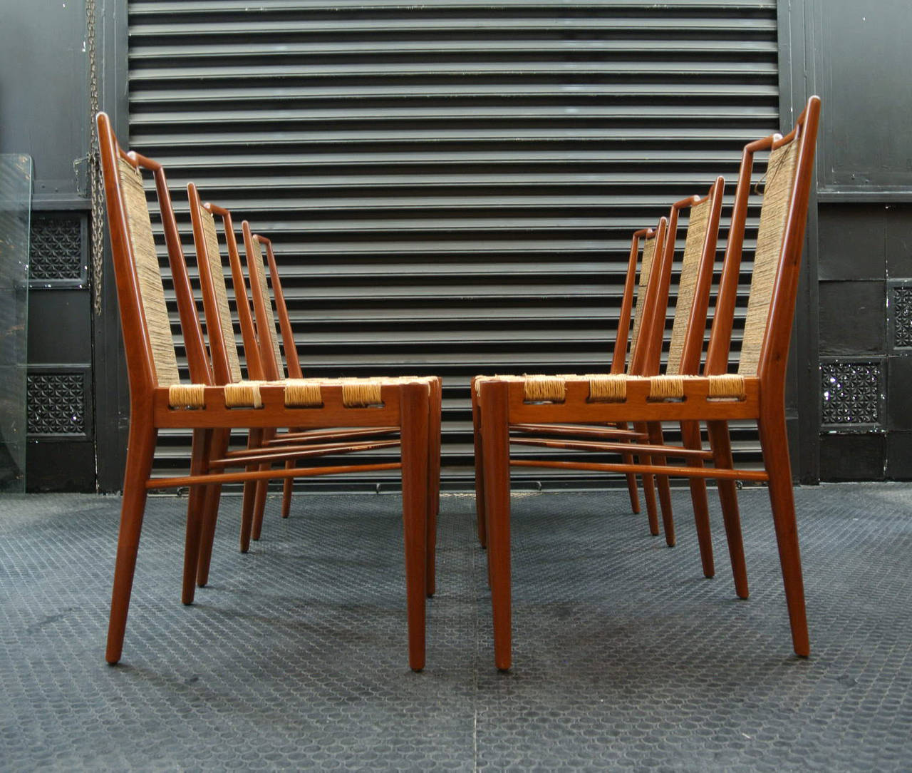 Edmund Spence set of six dining chairs.
