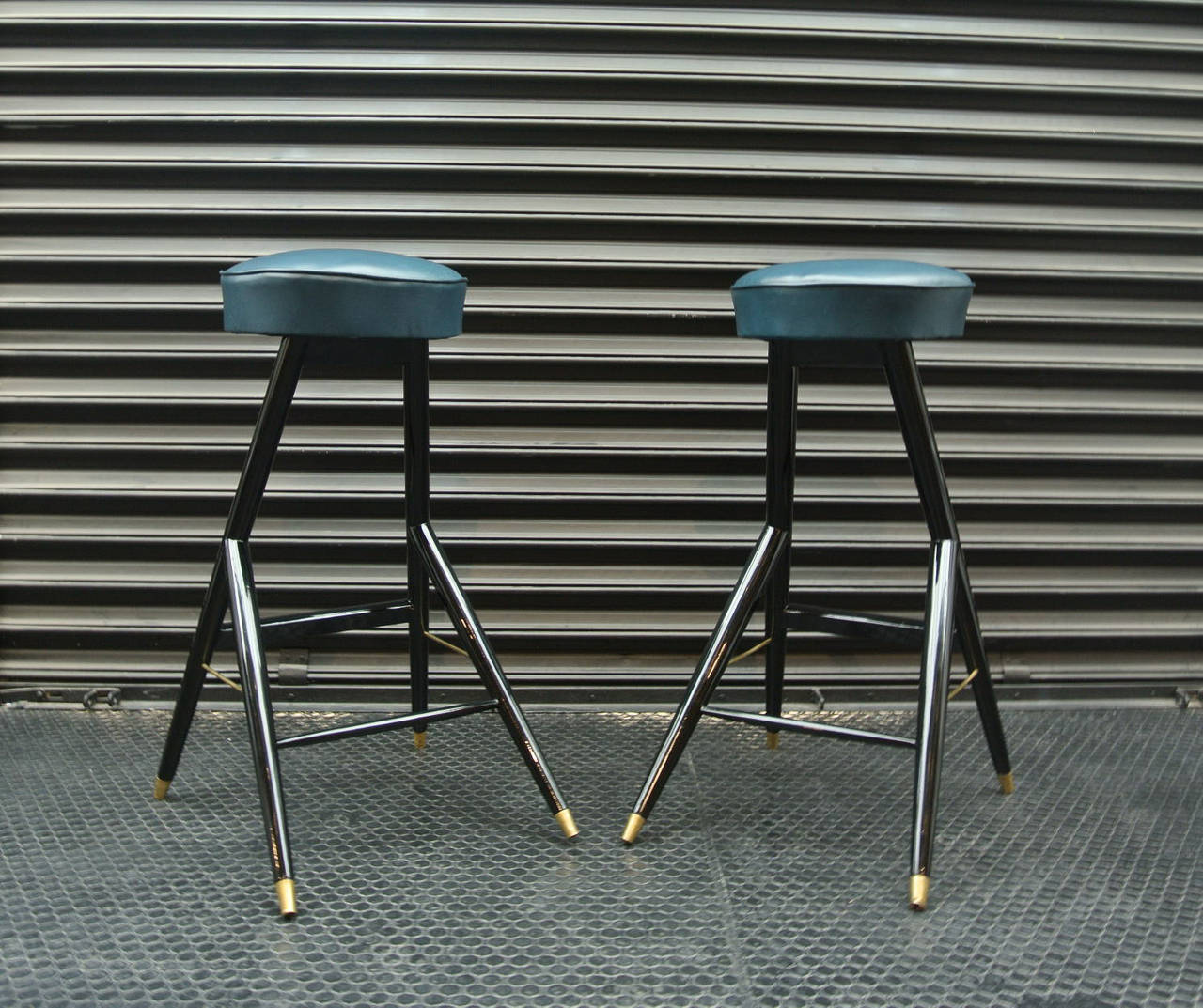Mid-20th Century Italian Set of Bar Stools