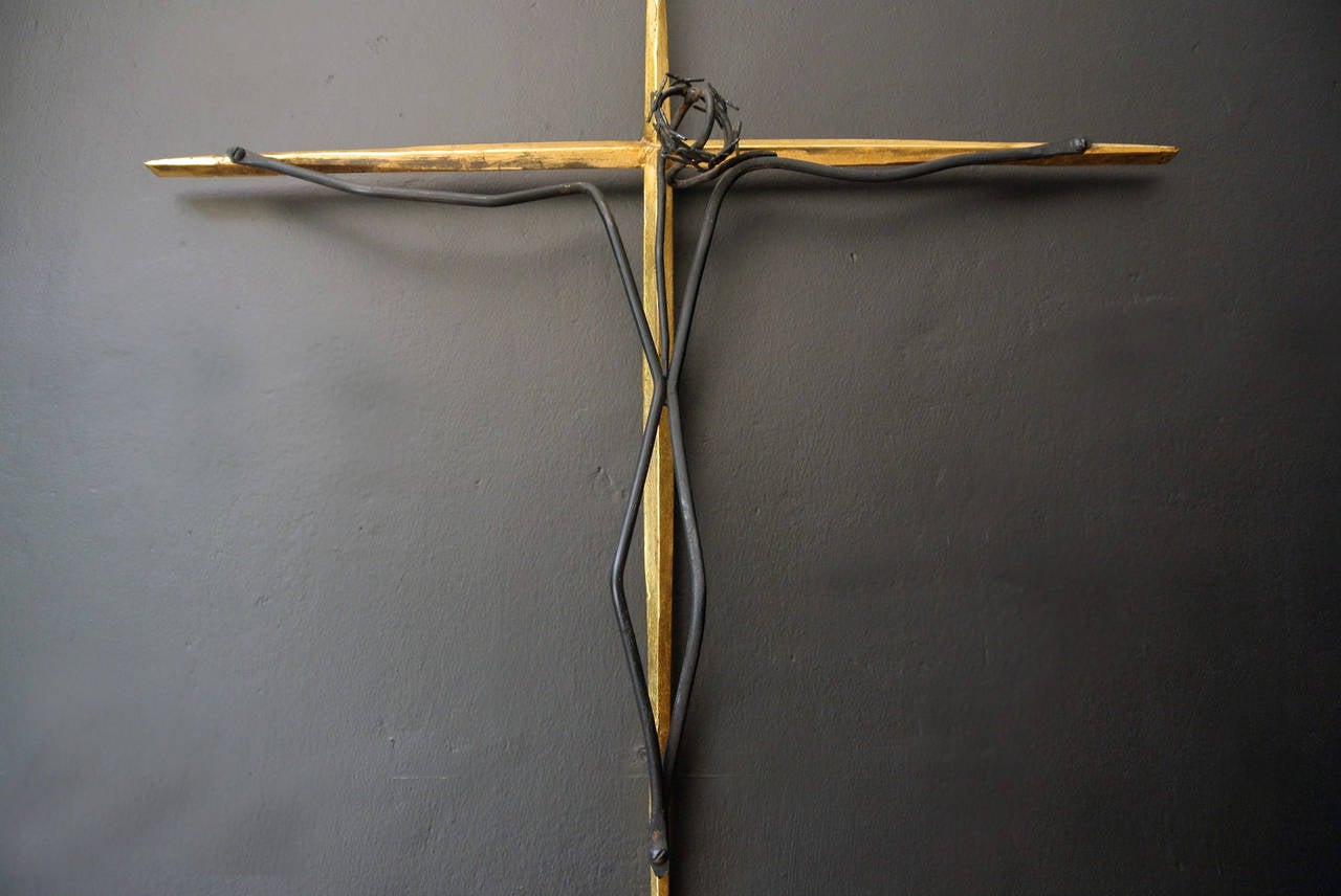 Mathias Goeritz bronze and steel christ sculpture