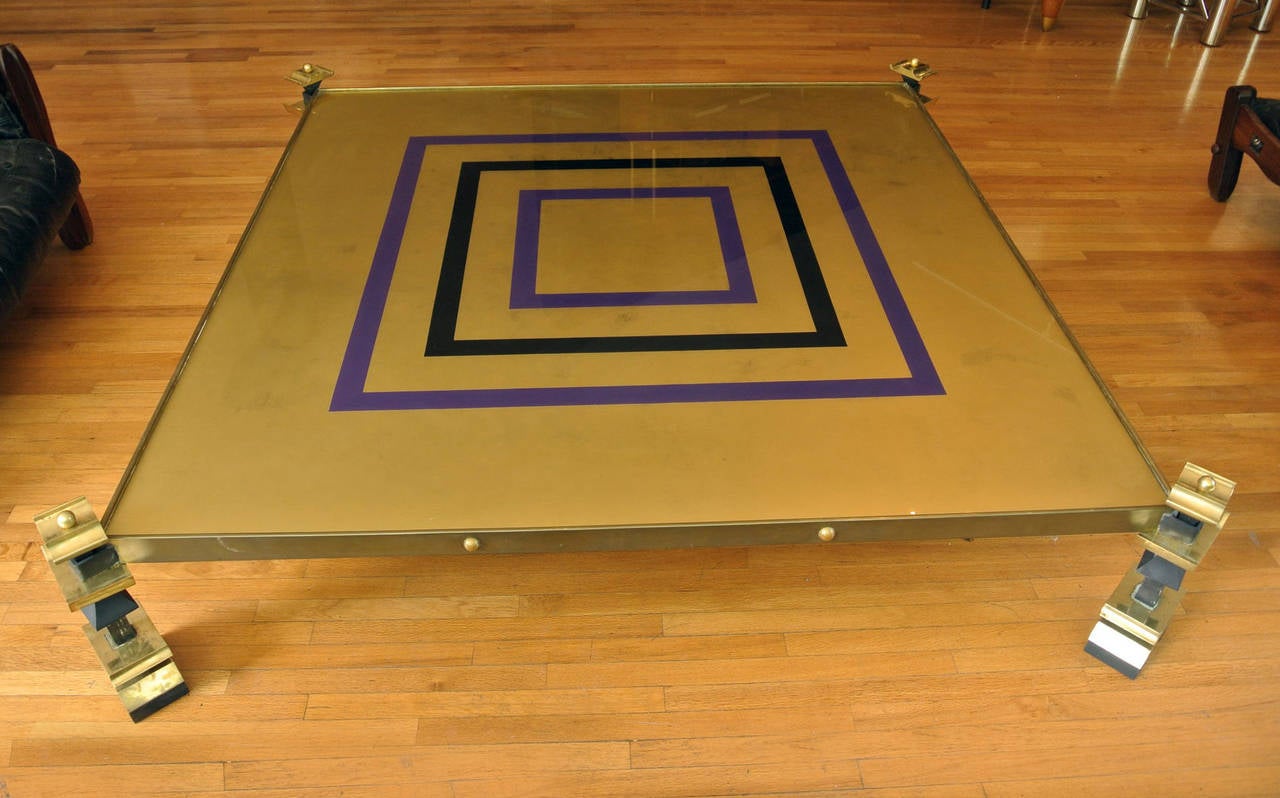 Monumental James Mont Coffee Table In Good Condition In Mexico, D.F.