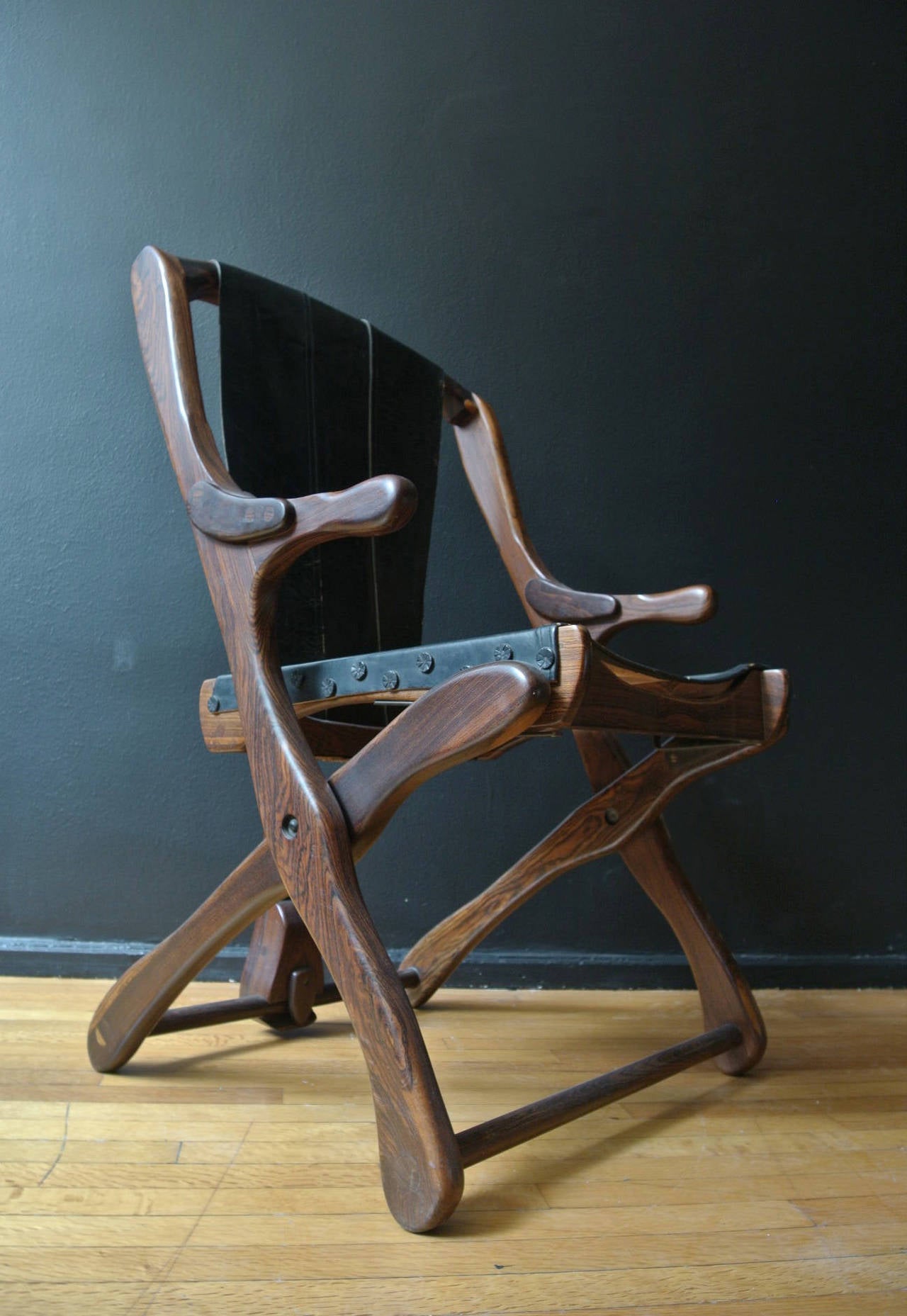 Pair Of Don Shoemaker Sling Folding Chair