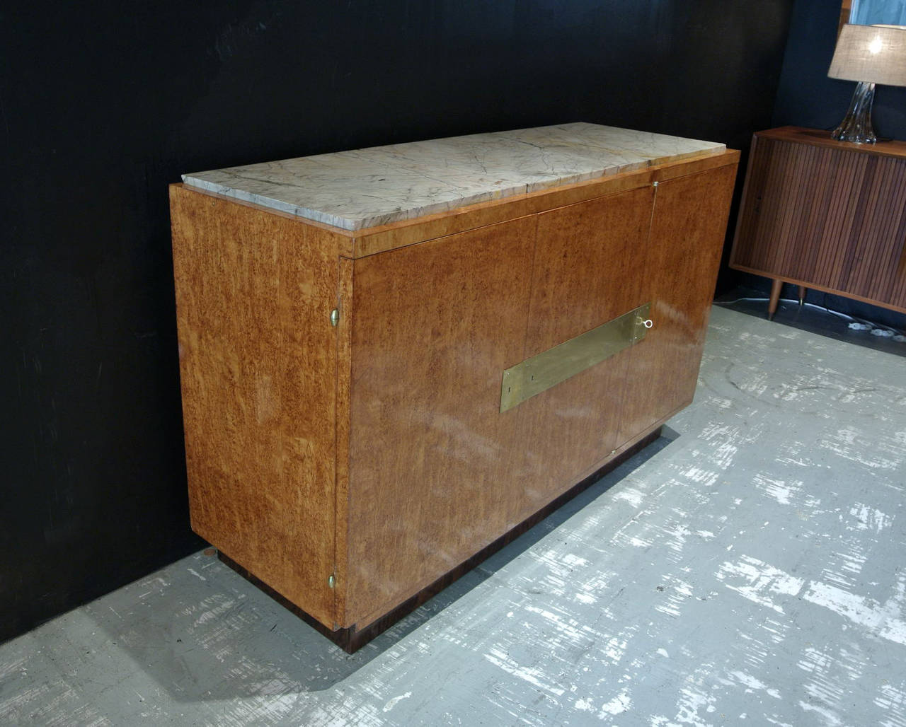 French Art Deco Storage Bar Cabinet 2