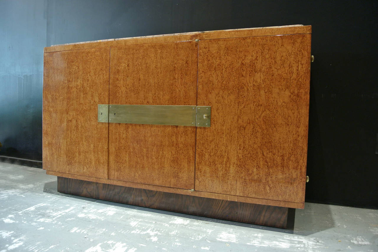 French Art Deco Storage Bar Cabinet In Good Condition In Mexico City, MX