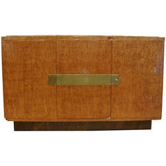 French Art Deco Storage Bar Cabinet