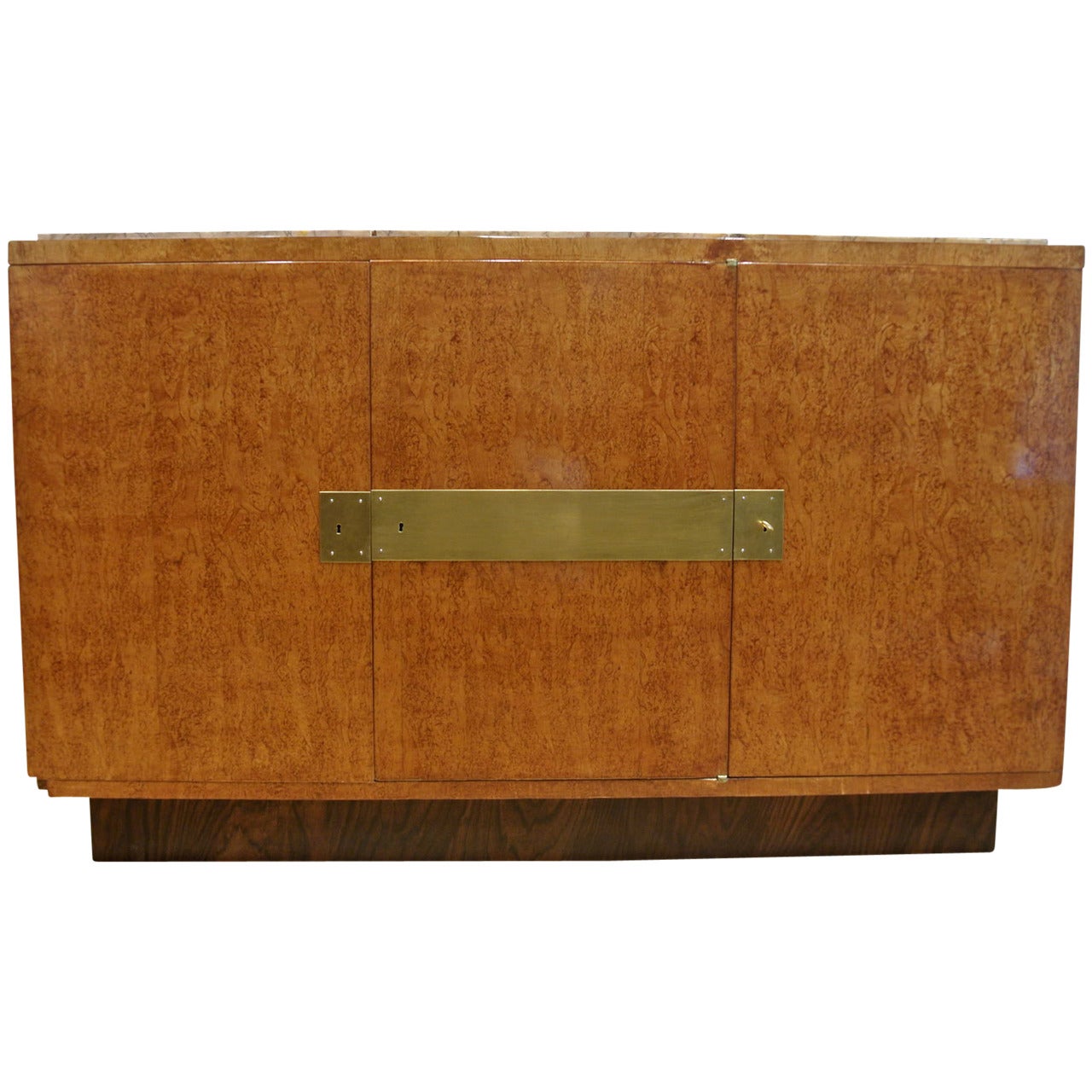 French Art Deco Storage Bar Cabinet