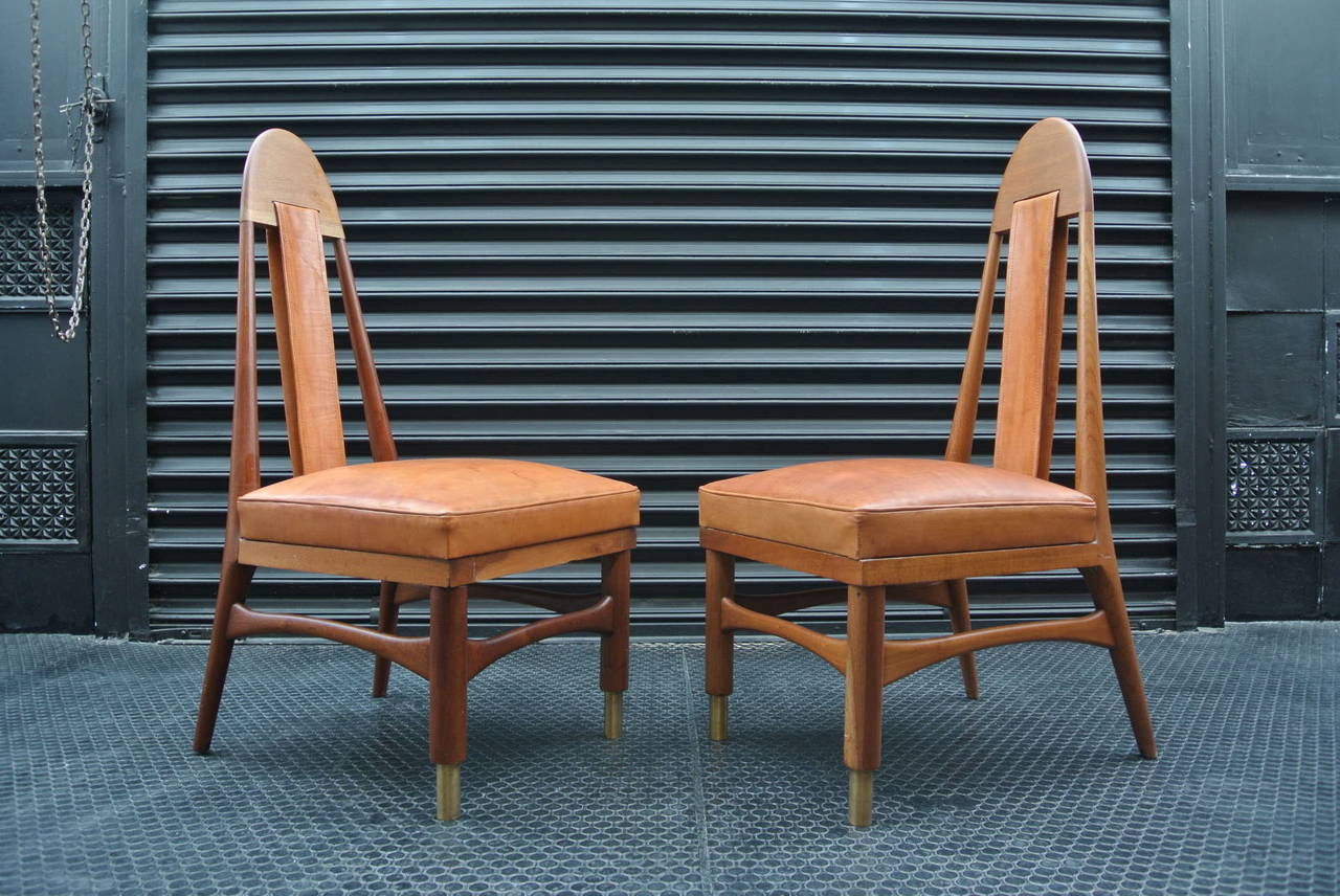 Mid-Century Modern Set of Ten Dining Room Chairs For Sale