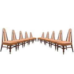 Set of Ten Dining Room Chairs