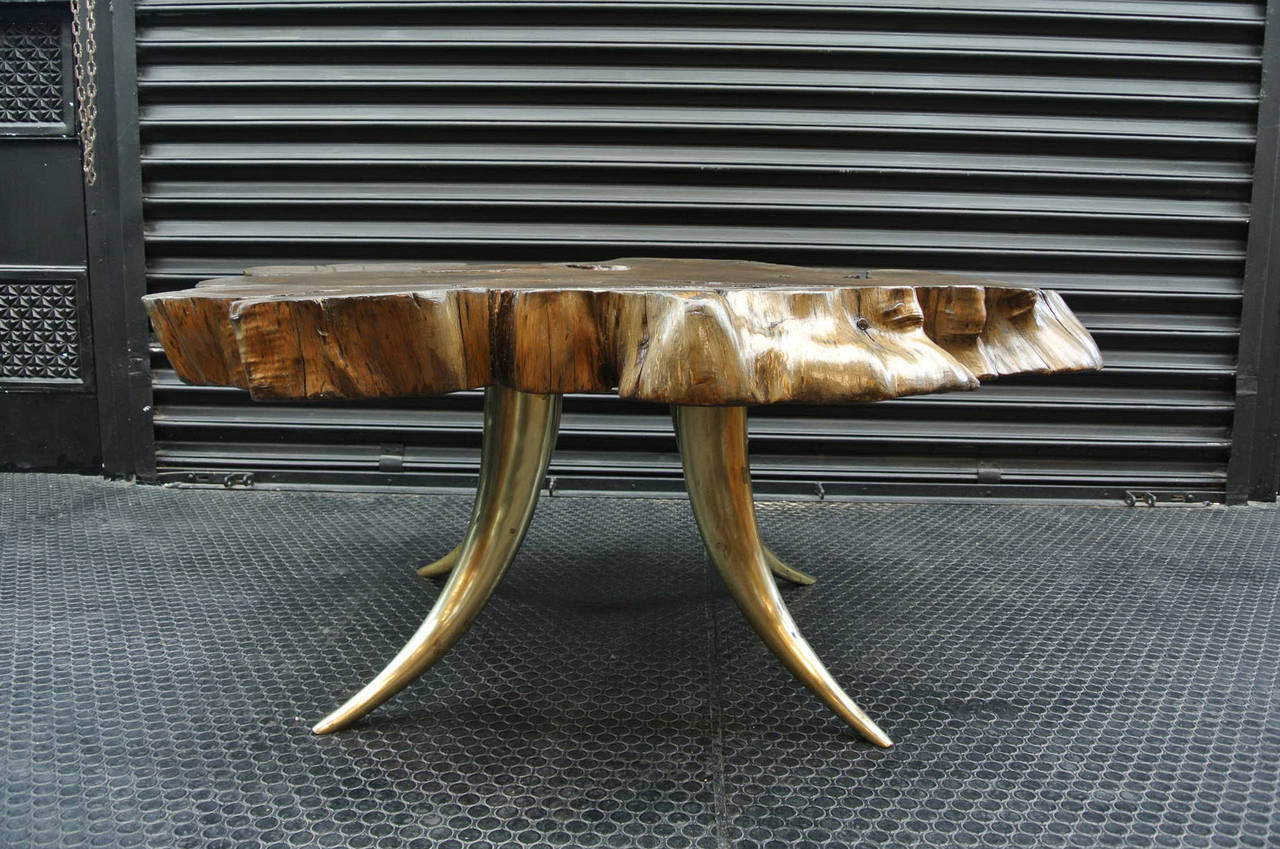 Organic Table with Bronze Legs 2