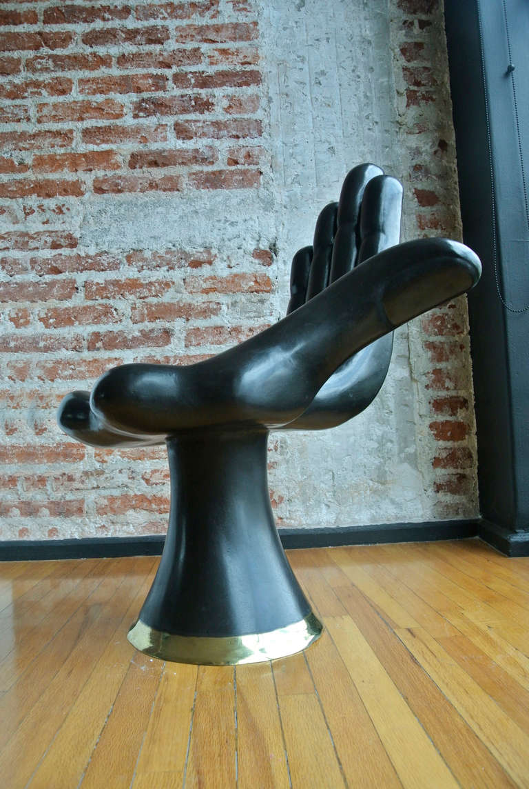 Contemporary Bronze Pedro Friedeberg Hand Chair