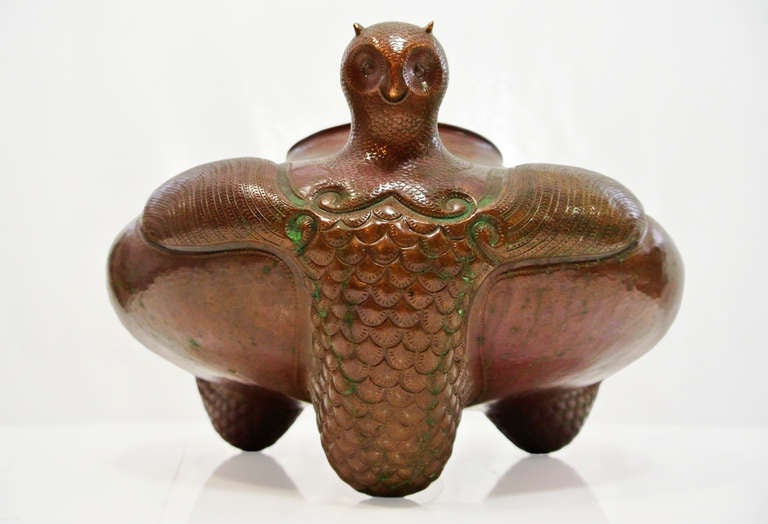 Mexican Copper Vessel From Santa Clara Del Cobre, Michoacán