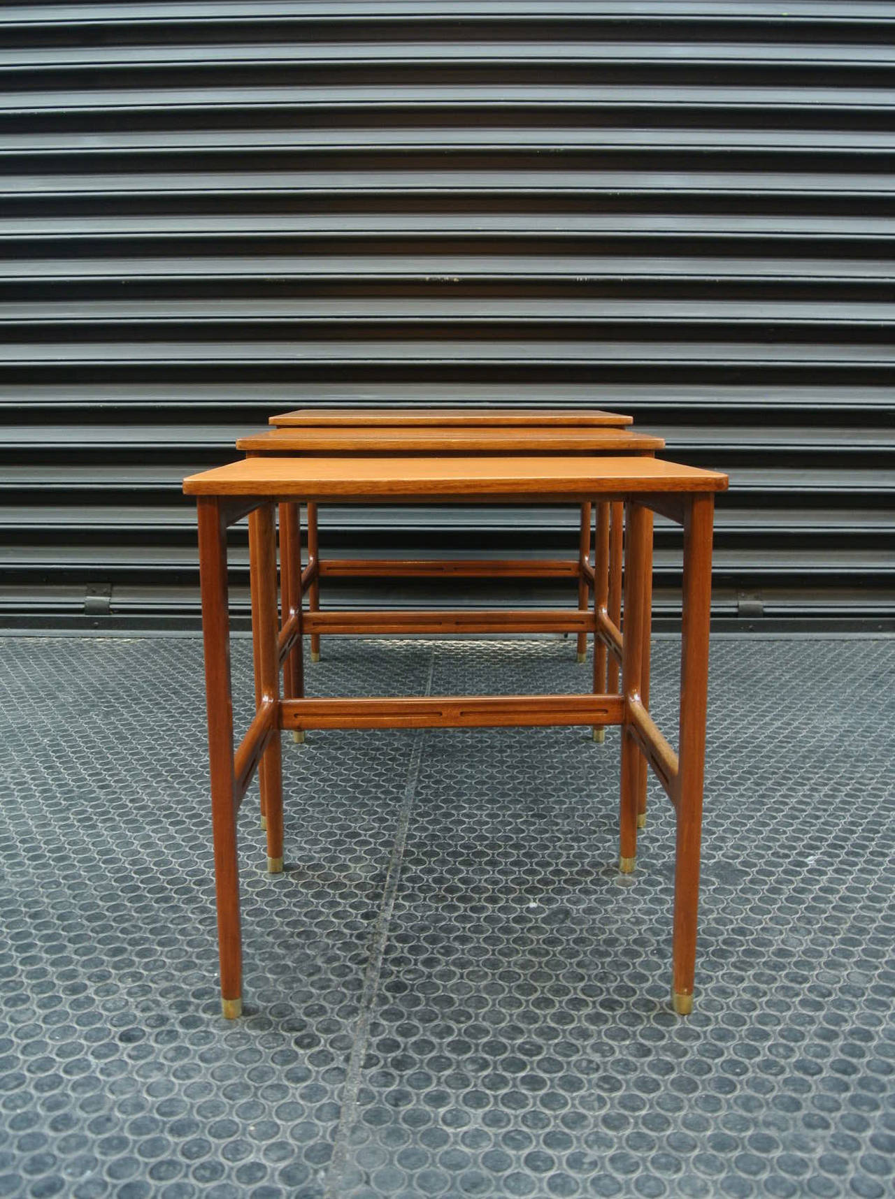 Mid-20th Century Mexican Set of Three Nesting Tables