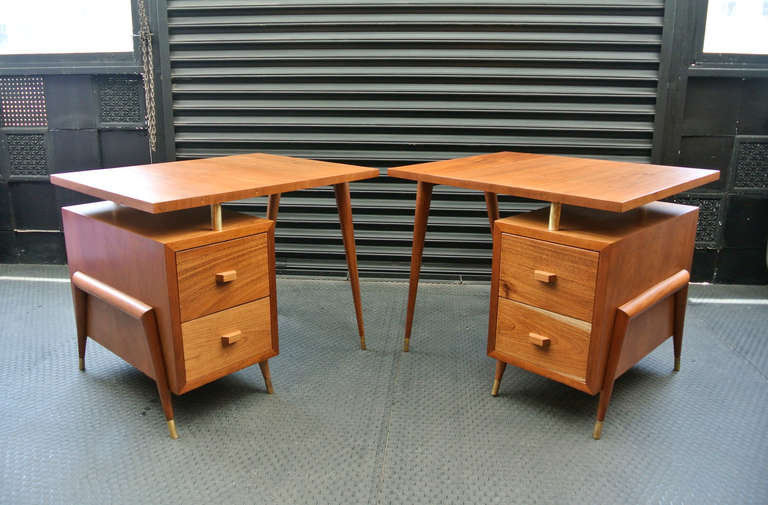 Mexican Pair Of Eugenio Escudero Desks