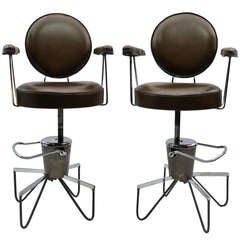 Retro Pair of Hairdresser Chairs