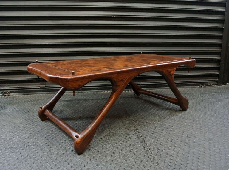 Mid-Century Modern Don Shoemaker Sling Coffee Table