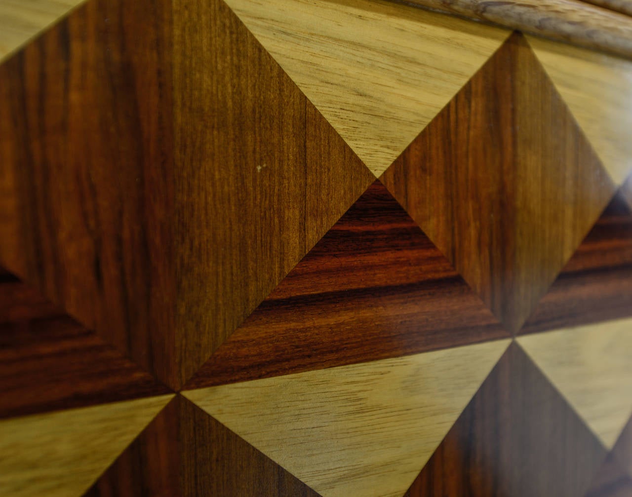 Mexican Don Shoemaker Geometric Credenza For Sale