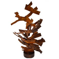 Waldemar Sjolander Mahogany Wood Sculpture