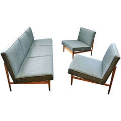 Used Pedro Ramirez Vazquez Sofa and Pair of Chairs