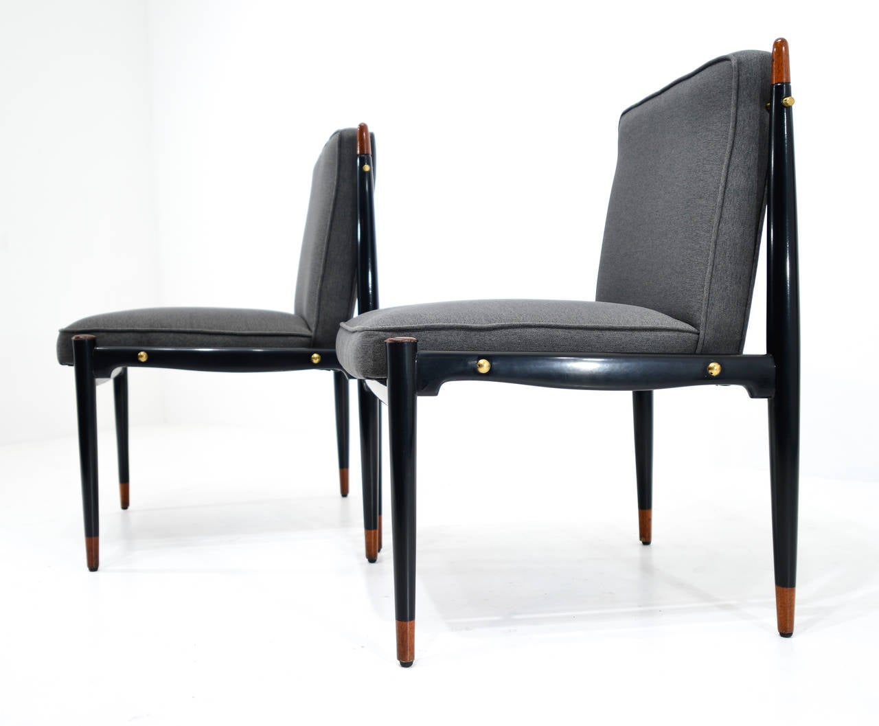 Frank Kyle Set of Ten Dining Chairs In Good Condition In Mexico, D.F.
