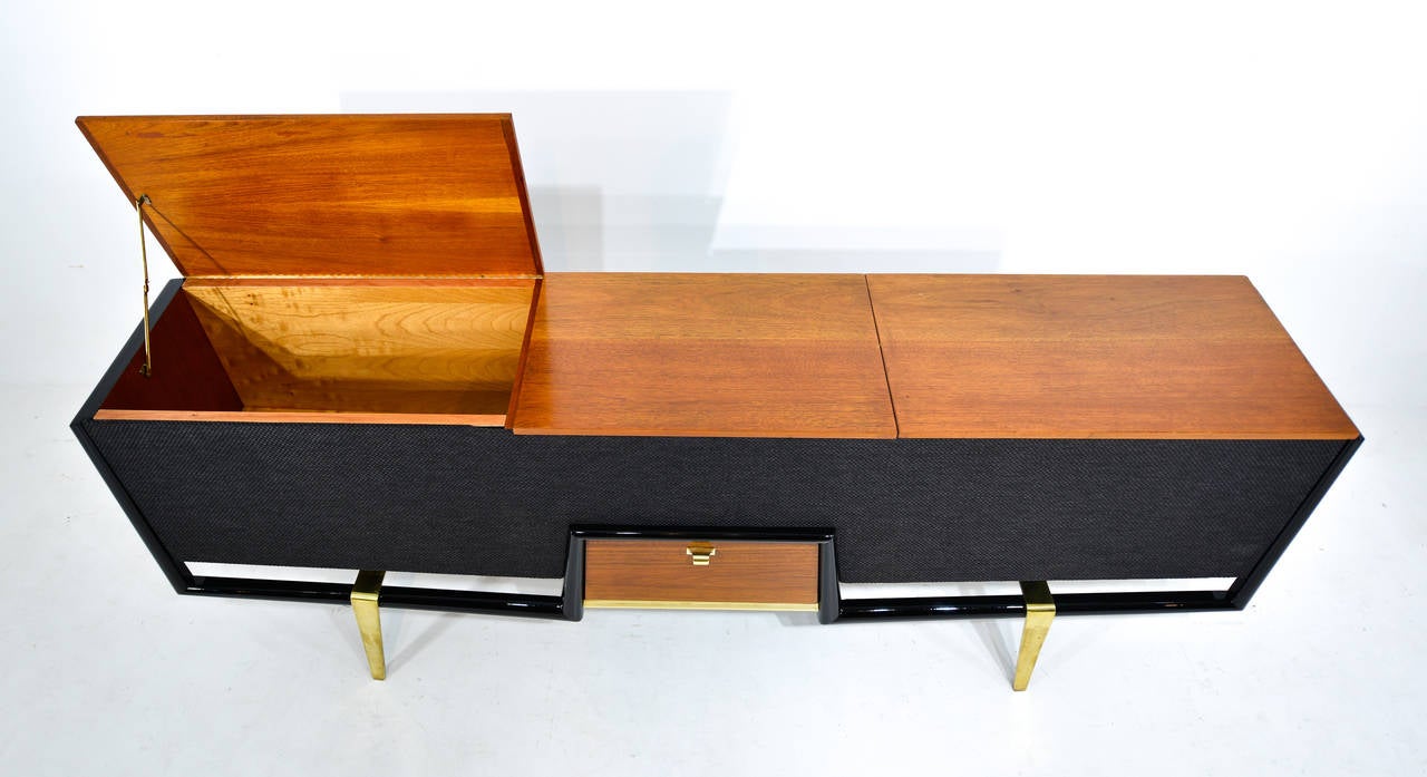 Eugenio Escudero Mahogany Wood and Bronze Console 4