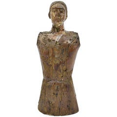 19th Century Female Figure In Wood