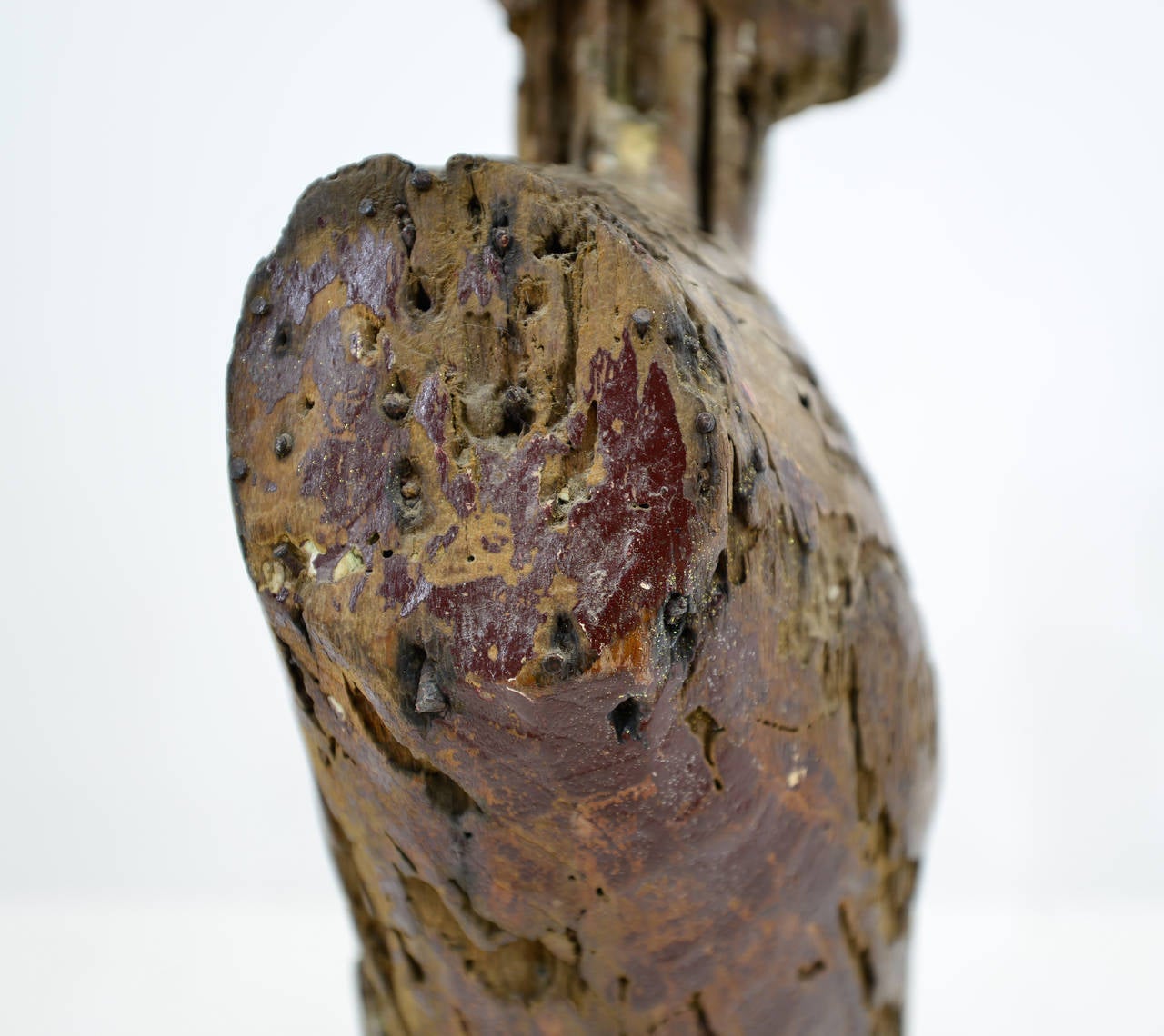 19th Century Female Figure In Wood For Sale 3