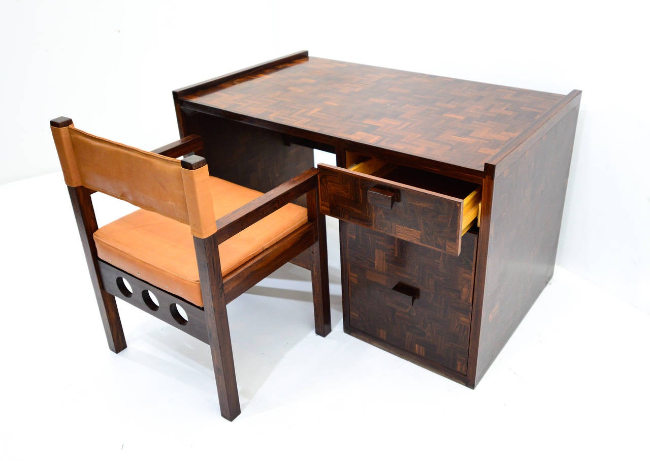 Mid-Century Modern Don Shoemaker Desk and Chair