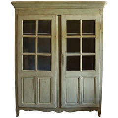 Very Large Armoire, France, XVIIIe Style, Wood and Old-looking Glazing