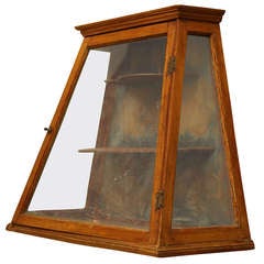 Antique Former Showcase - Germany 18th Century of Wood and Glass