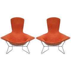 Pair of Bertoia Bird chairs, Harry Bertoia, 1952, welded steel rods