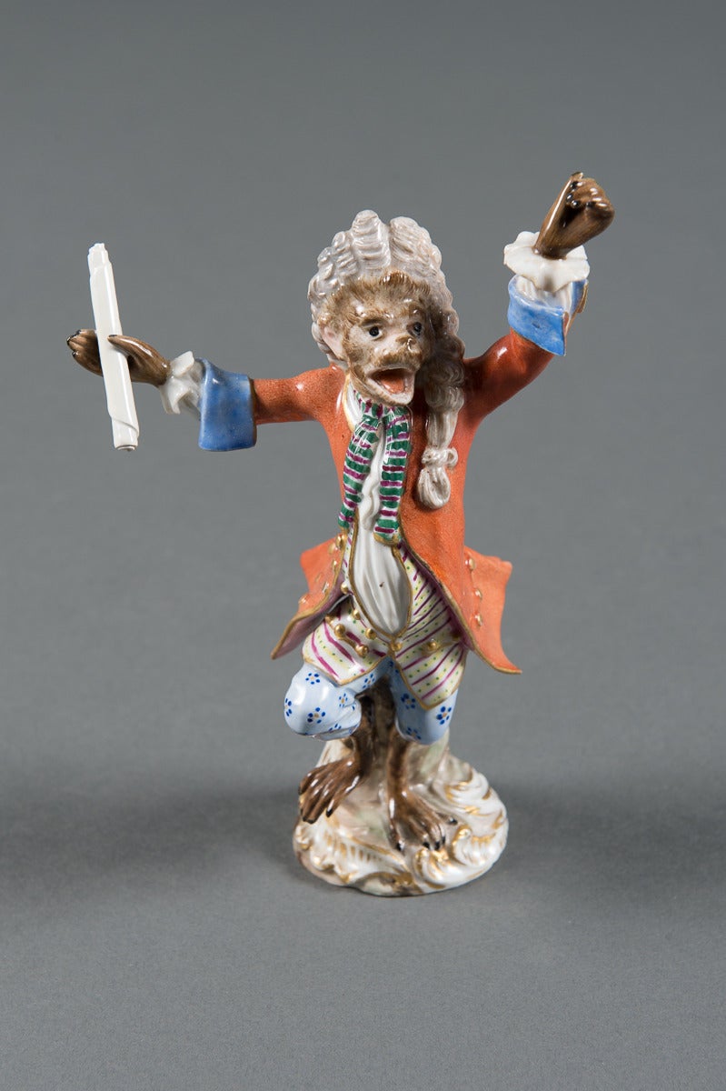 A 19th Century German Meissen Porcelain Figure of the Band Conductor

Germany, Circa 19th Century

Signed: Signed with 19th Century Meissen mark

Dimensions: Height 7.25