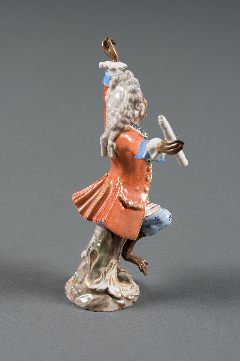 A 19th Century German Meissen Porcelain Figure of the Band Conductor 2