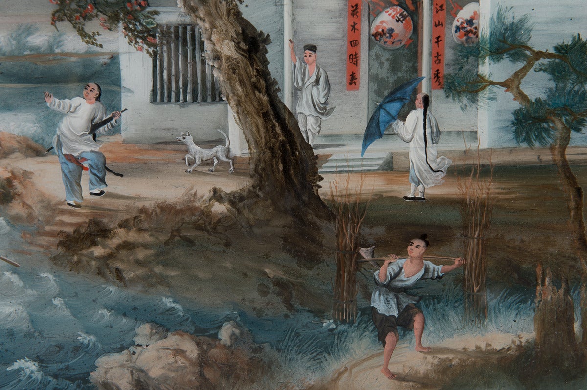 chinese glass painting