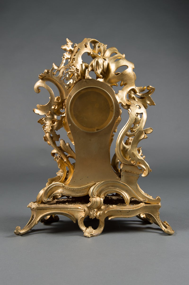 A French Gilt Bronze Figural Clock. 2