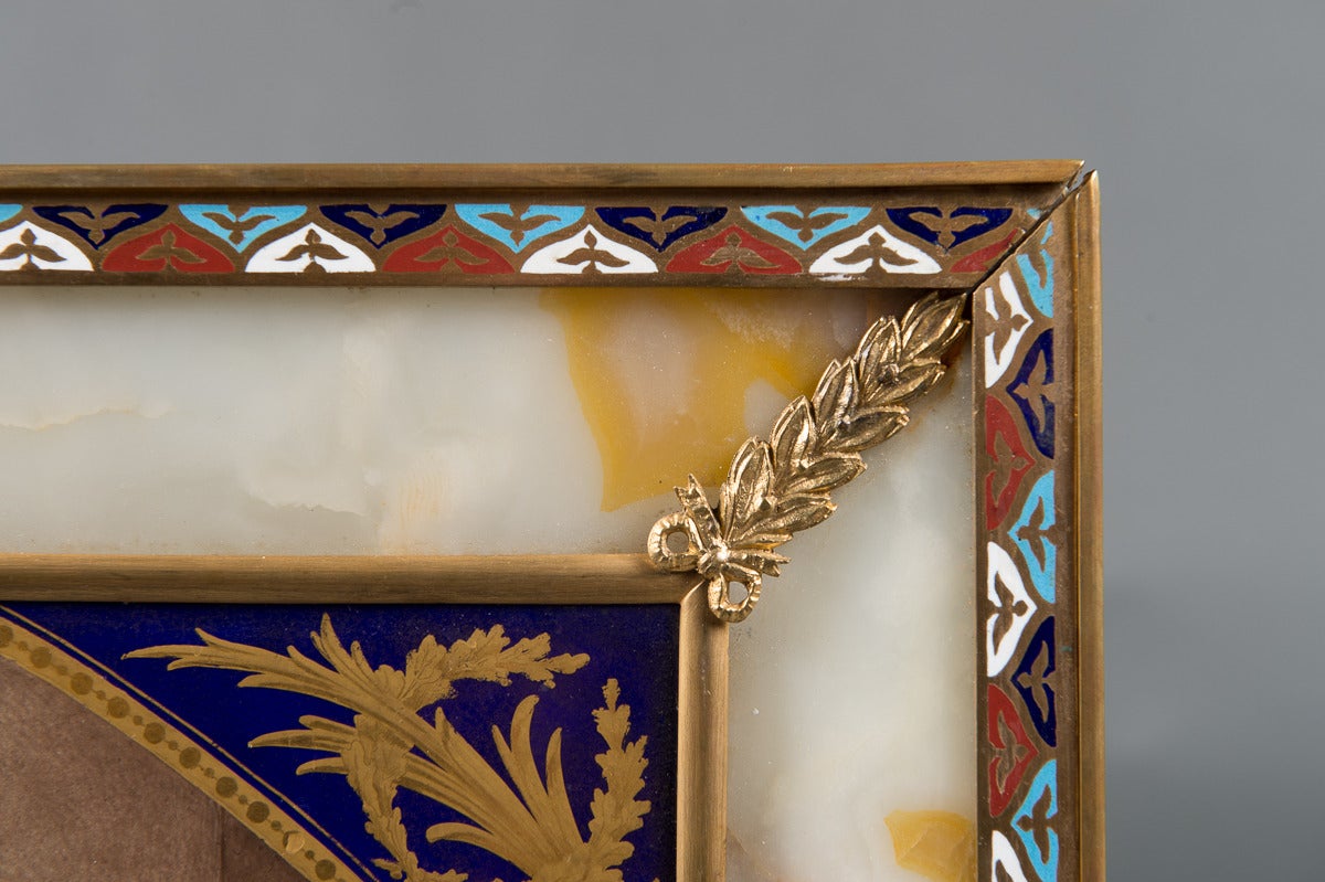 Porcelaine Plaque ancienne de style Sèvres - 