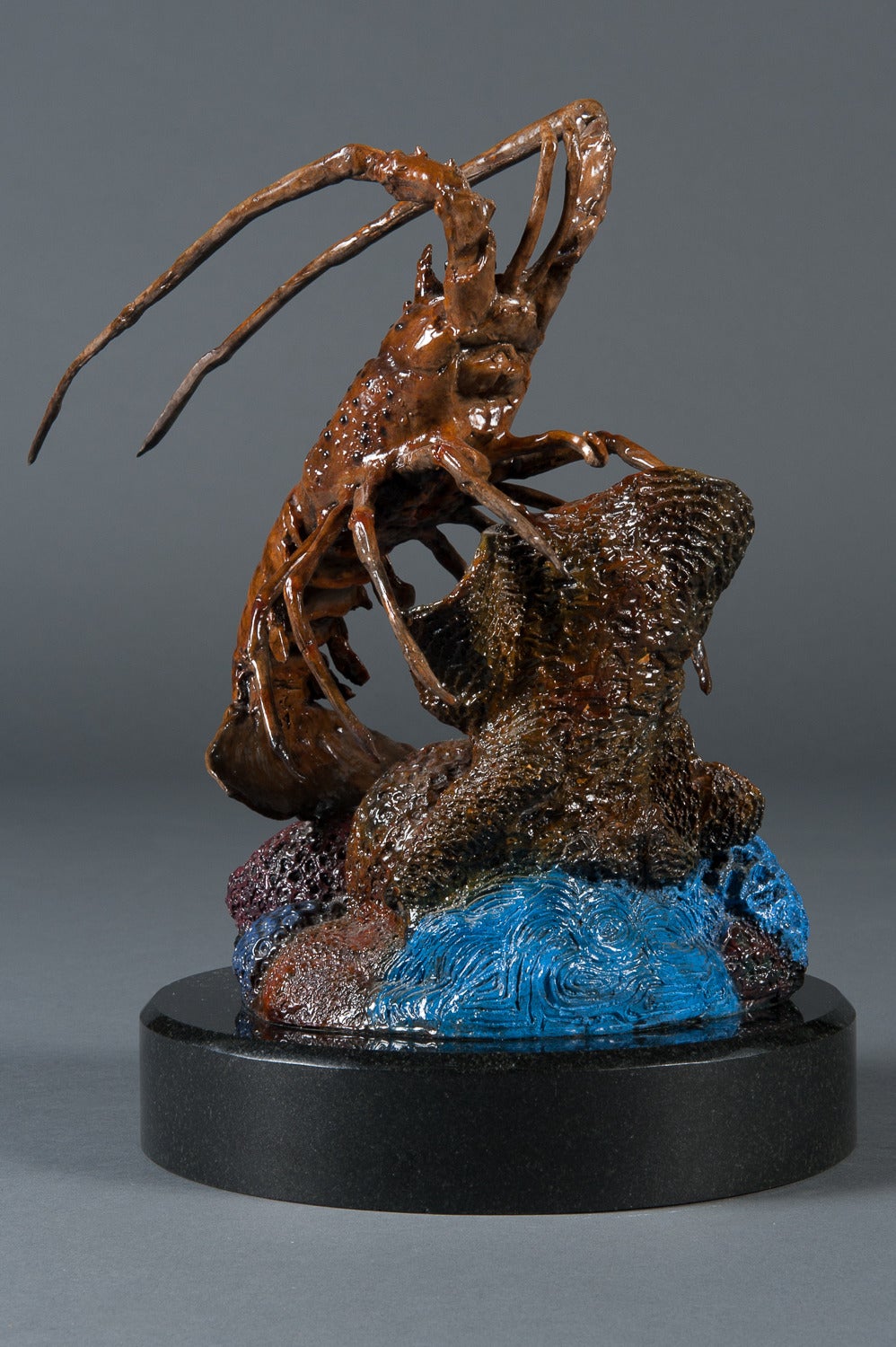Sculpture de homard Floridien en Bronze Contemporain Signée en vente 3