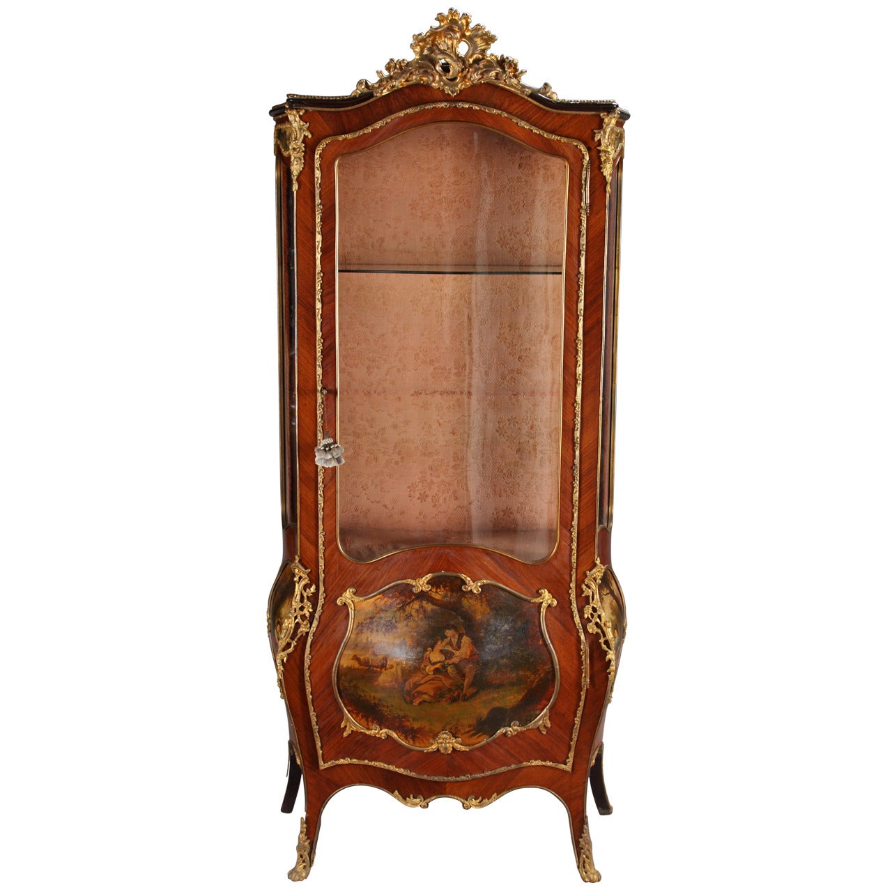 French Louis XV Style Ormolu-Mounted Vitrine For Sale