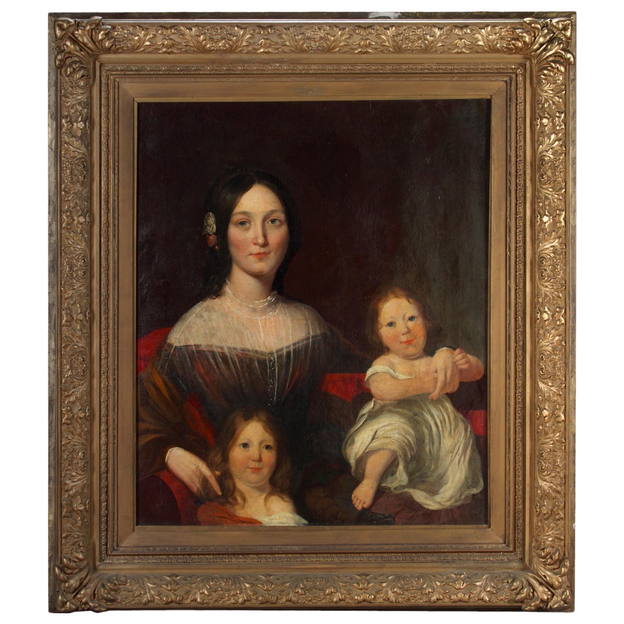 English Painting of Mother with Children