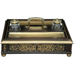 A French Boulle Ink Stand