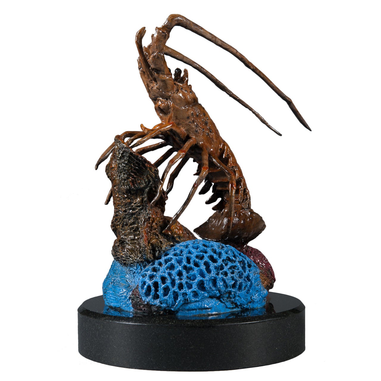 Sculpture de homard Floridien en Bronze Contemporain Signée en vente