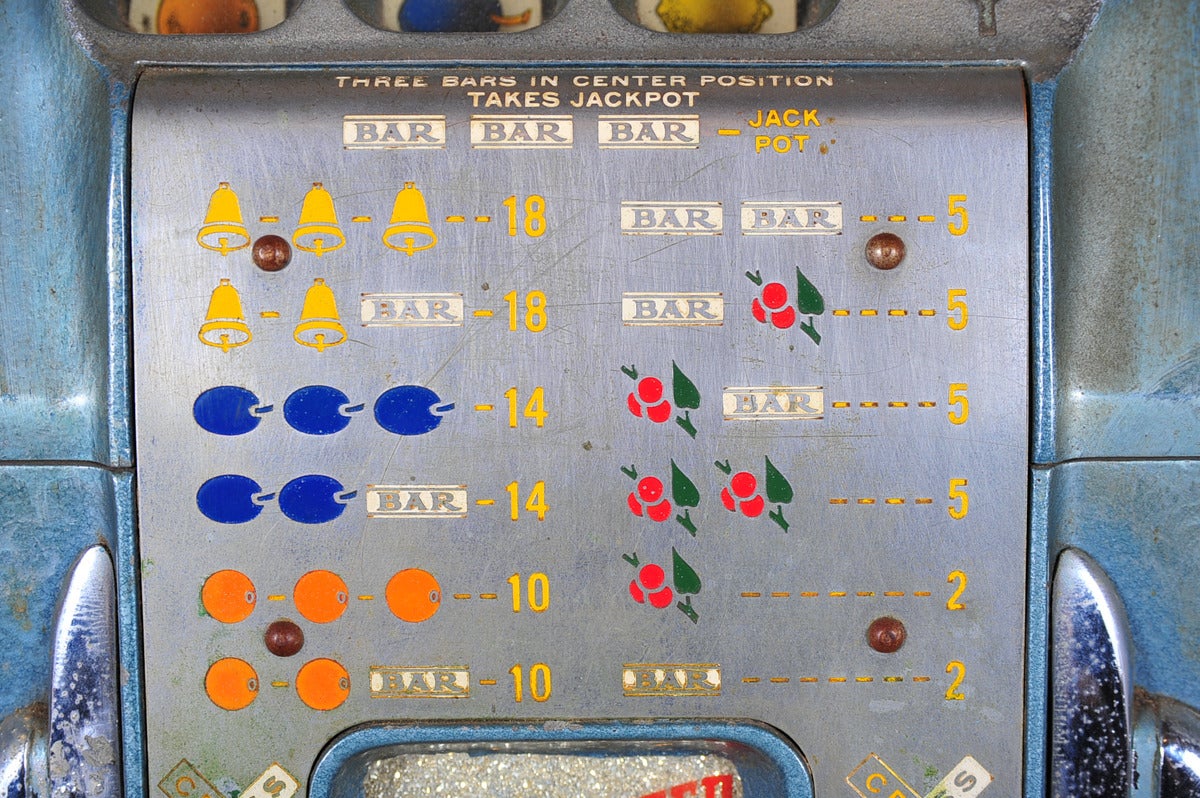Buckley 5c Slot Machine Original Art Deco 1
