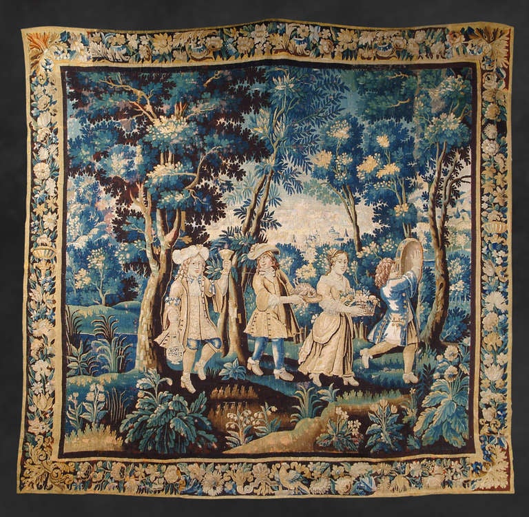 A very fine late 17th century allegorical Flemish Brussels Baroque tapestry

Period: Late 17th century

Country: Brussels, Belgium

Measures: Depth 0.75