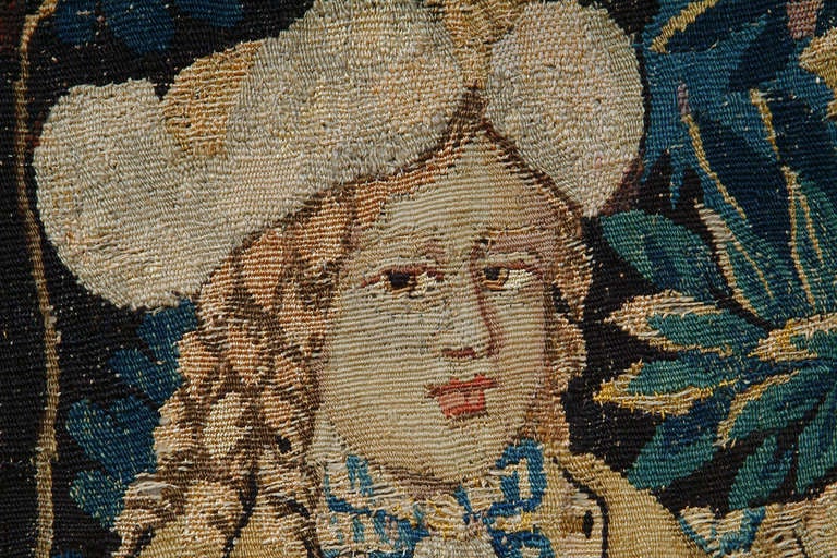 18th Century and Earlier Very Fine Late 17th Century Allegorical Flemish Brussels Baroque Tapestry For Sale