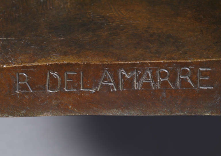 Figure en bronze de Raymond Delamarre 