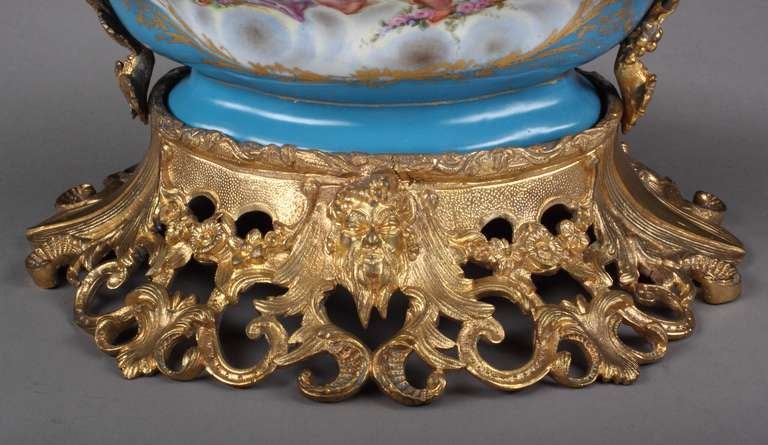 Gilt Antique French Sevres Centerpiece