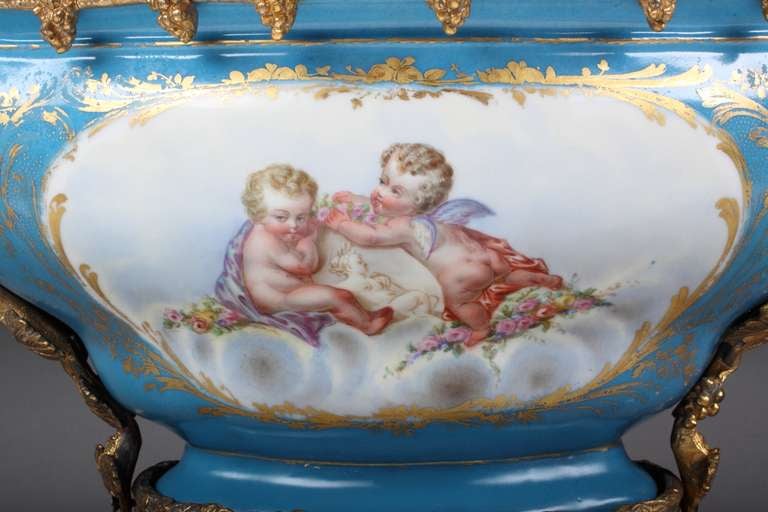 Antique French Sevres Centerpiece In Excellent Condition In Los Angeles, CA